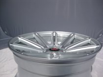 NEW 18" AXE EX15 ALLOY WHEELS IN SILVER WITH POLISHED FACE, DEEP CONCAVE 9" ALL ROUND