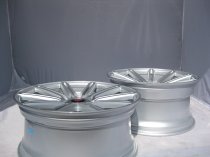 NEW 18" AXE EX15 ALLOY WHEELS IN SILVER WITH POLISHED FACE, DEEP CONCAVE 9" ALL ROUND