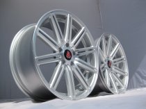 NEW 18" AXE EX15 ALLOY WHEELS IN SILVER WITH POLISHED FACE, DEEP CONCAVE 9" ALL ROUND