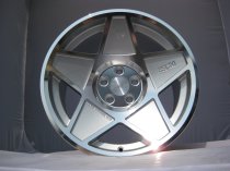 NEW 16 INCH 3SDM 0.05 ALLOY WHEELS IN SILVER WITH POLISHED FACE AND DEEPER CONCAVE 9" REAR OPTION 4x100