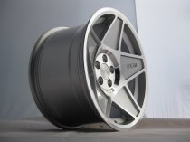 NEW 16 INCH 3SDM 0.05 ALLOY WHEELS IN SILVER WITH POLISHED FACE AND DEEPER CONCAVE 9" REAR OPTION 4x100