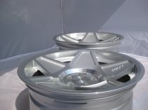 NEW 16 INCH 3SDM 0.05 ALLOY WHEELS IN SILVER WITH POLISHED FACE AND DEEPER CONCAVE 9" REAR OPTION 4x100
