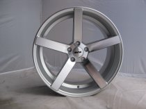 NEW 20" OEMS 115 DEEP CONCAVE ALLOY WHEELS IN SILVER POL WITH DEEP DISH, WIDER 10" REAR et35/42