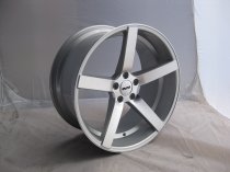 NEW 20 INCH OEMS 115 ALLOY WHEELS IN SILVER WITH POLISHED FACE AND DEEPER CONCAVE 10" REAR OPTION 5x112