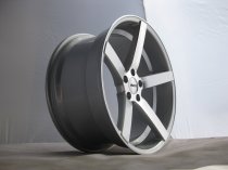 NEW 20" OEMS 115 DEEP CONCAVE ALLOY WHEELS IN SILVER POL WITH DEEP DISH, WIDER 10" REAR et35/42