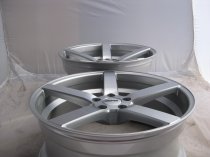 NEW 20" OEMS 115 DEEP CONCAVE ALLOY WHEELS IN SILVER POL WITH DEEP DISH, WIDER 10" REAR et35/42