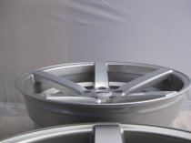 NEW 20" OEMS 115 DEEP CONCAVE ALLOY WHEELS IN SILVER POL WITH DEEP DISH, WIDER 10" REAR et35/42