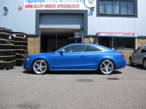 NEW 20 INCH OEMS 115 ALLOY WHEELS IN SILVER WITH POLISHED FACE AND DEEPER CONCAVE 10" REAR OPTION 5x112
