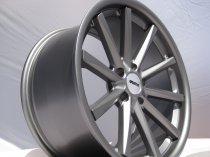 NEW 19 INCH OEMS 110 ALLOY WHEELS IN MATT GUNMETAL, DEEPER CONCAVE 9.5" ALL ROUND 5x112