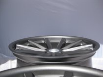 NEW 19 INCH OEMS 110 ALLOY WHEELS IN MATT GUNMETAL, DEEPER CONCAVE 9.5" ALL ROUND 5x112