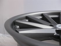 NEW 19 INCH OEMS 110 ALLOY WHEELS IN MATT GUNMETAL, DEEPER CONCAVE 9.5" ALL ROUND 5x112