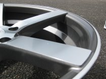 NEW 19 INCH OEMS 115 ALLOY WHEELS IN GUNMETAL WITH POLISHED FACE, DEEP CONCAVE 9.5" ALL ROUND 5x120