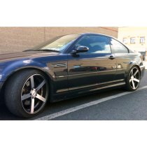 NEW 19 INCH OEMS 115 ALLOY WHEELS IN GUNMETAL WITH POLISHED FACE, DEEP CONCAVE 9.5" ALL ROUND 5x120