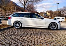 NEW 19 INCH ISPIRI ISR6 ALLOY WHEELS IN SATIN SILVER AND SATIN POLISHED FACE WITH DEEPER CONCAVE 9.5" REARS ALL ROUND 5x120