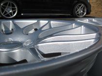 NEW 19 INCH FOX RIVA DTM CSL ALLOY WHEEL IN SILVER WITH DEEPER CONCAVE 9" REAR 5x120