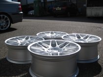 NEW 19 INCH FOX RIVA DTM CSL ALLOY WHEEL IN SILVER WITH DEEPER CONCAVE 9" REAR 5x120