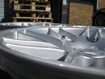 NEW 19 INCH FOX RIVA DTM CSL ALLOY WHEEL IN SILVER WITH DEEPER CONCAVE 9" REAR 5x120
