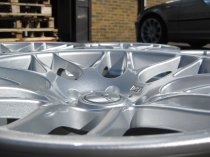 NEW 19 INCH FOX RIVA DTM CSL ALLOY WHEEL IN SILVER WITH DEEPER CONCAVE 9" REAR 5x120