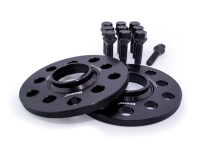 NEW 12/15mm BLACK BIMECC WHEEL SPACERS - (1 PAIR INC BOLTS ) 5x112/100 57.1 CB