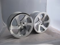 NEW 19 INCH 3SDM 0.06 ALLOY WHEELS IN SILVER WITH POLISHED FACE AND DEEPER CONCAVE 10" REAR OPTION 5x112