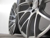 NEW 20" 3SDM 0.01 ALLOY WHEELS, POLISHED/SILVER, VERY DEEP CONCAVE 10" REARS.