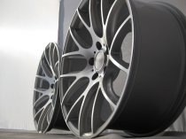 NEW 19 INCH 3SDM 0.01 ALLOY WHEELS IN SILVER WITH POLISHED FACE, DEEPER CONCAVE 9.5" REAR OPTION 5x120