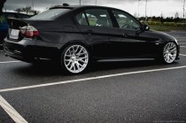 NEW 19 INCH 3SDM 0.01 ALLOY WHEELS IN SILVER WITH POLISHED FACE, DEEPER CONCAVE 9.5" REAR OPTION 5x120
