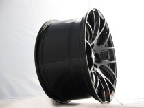 NEW 19" ZITO 935 CSL GTS ALLOY WHEELS IN GLOSS BLACK, BIG CONCAVE 9.5" REARS ET45/35 5X112