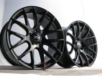 NEW 19" ZITO 935 CSL GTS ALLOY WHEELS IN GLOSS BLACK, BIG CONCAVE 9.5" REARS ET45/35 5X112