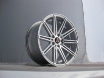 NEW 20 INCH AXE EX15 ALLOY WHEELS IN SILVER WITH POLISHED FACE AND DEEPER CONCAVE 10.5" REAR 5x112