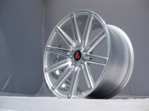 NEW 20" AXE EX15 DEEP CONCAVE ALLOY WHEELS IN SILVER/POLISH WITH DEEP DISH, BIG 10.5" REAR et40/42