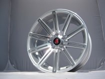 NEW 20" AXE EX15 DEEP CONCAVE ALLOY WHEELS IN SILVER/POLISH WITH DEEP DISH, BIG 10.5" REAR et40/42