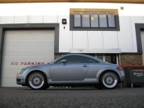 NEW 18 INCH DARE DR RS ALLOY WHEELS IN SILVER WITH POLISHED DISH AND GOLD RIVETS, DEEP DISH 9.5" REAR OPTION