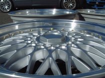 NEW 18 INCH DARE DR RS ALLOY WHEELS IN SILVER WITH POLISHED DISH AND GOLD RIVETS, DEEP DISH 9.5" REAR OPTION