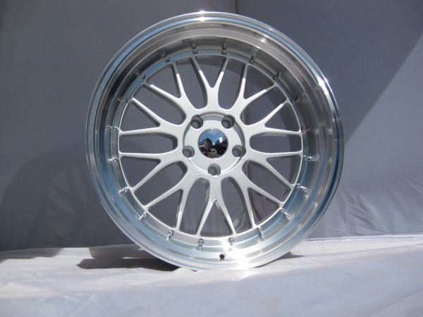 NEW 20" LM STYLE ALLOY WHEELS IN SILVER, VERY DEEP DISH WITH MASSIVE 10.5" REARS