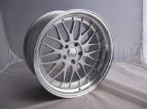 NEW 20 INCH LM STYLE ALLOY WHEELS IN SILVER WITH POLISHED DISH AND VERY DEEP 10.5" REARS 5x120