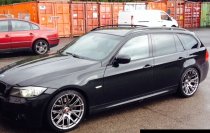 NEW 19 INCH AXE CS LITE ALLOY WHEELS IN HYPER BLACK, DEEPER CONCAVE 9.5" REAR OPTION