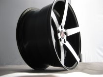 NEW 19" AXE EX18 ALLOY WHEELS IN GLOSS BLACK WITH POLISHED FACE, DEEPER CONCAVE 9.5" REAR