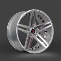 NEW 20″ AXE EX20 ALLOY WHEELS IN SILVER WITH POLISHED FACE AND BARREL DEEP CONCAVE 10″ REARS