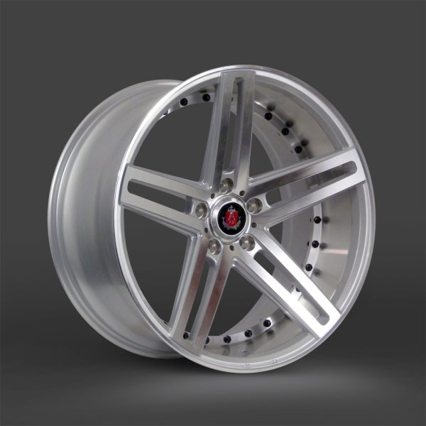 NEW 20" AXE EX20 ALLOY WHEELS IN SILVER WITH POLISHED FACE AND BARREL DEEP CONCAVE 10" REARS