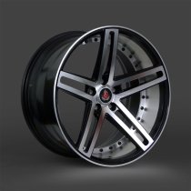 NEW 20″ AXE EX20 ALLOY WHEELS IN BLACK WITH POLISHED FACE AND BARREL DEEP CONCAVE 10″ REARS