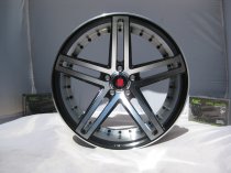 NEW 20" AXE EX20 ALLOY WHEELS IN BLACK WITH POLISHED FACE AND BARREL WITH DEEPER CONCAVE 10" REARS et40/et42