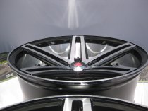 NEW 20 INCH AXE EX20 ALLOY WHEELS IN GLOSS BLACK WITH POLISHED FACE AND BARREL, DEEPER CONCAVE 10" REAR OPTION