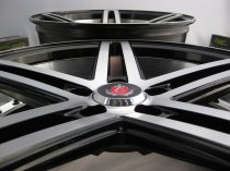 NEW 20 INCH AXE EX20 ALLOY WHEELS IN GLOSS BLACK WITH POLISHED FACE AND BARREL, DEEPER CONCAVE 10" REAR OPTION