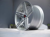 NEW 20 INCH AXE EX20 ALLOY WHEELS IN SILVER WITH POLISHED FACE AND BARREL, DEEPER CONCAVE 10" REARS 5x112