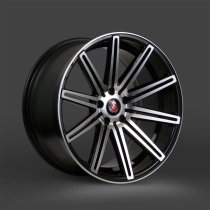 NEW 19 INCH AXE EX15 ALLOY WHEELS IN GLOSS BLACK WITH POLISHED FACE AND DEEPER CONCAVE 9.5" REAR 5x112