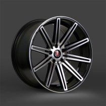 NEW 19" AXE EX15 ALLOY WHEELS IN GLOSS BLACK WITH POLISHED FACE, DEEPER CONCAVE 9.5" REAR