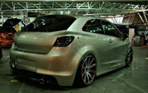 NEW 19 INCH AXE EX15 ALLOY WHEELS IN GLOSS BLACK WITH POLISHED FACE AND DEEPER CONCAVE 9.5" REAR 5x112