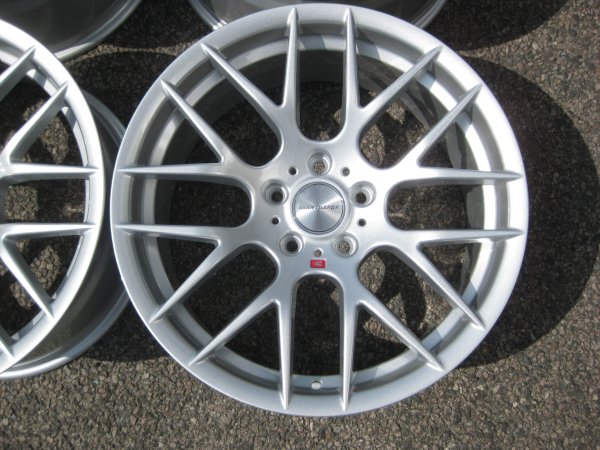 NEW 19" VEEMANN VC359 M359 Y SPOKE ALLOY WHEELS IN QUARTZ SILVER DEEPER CONCAVE 10" REAR ET35/38