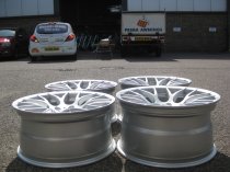NEW 19 INCH VEEMANN VC359 M359 Y SPOKE ALLOY WHEELS IN QUARTZ SILVER, DEEPER CONCAVE 10" REAR ET35/38 5x120